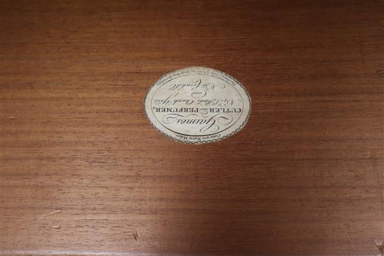 A George III mahogany writing slope by Gaimes width 52cm